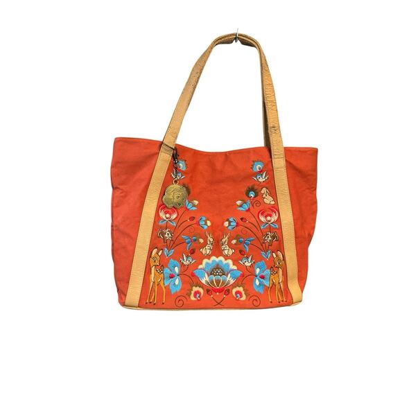 Disney Loungefly Embroidered Snow White Double Strap Tote Bag Parks - Picture 1 of 16